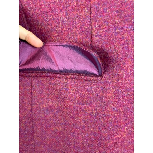 NWT Talbots 100% Wool Blazer Jacket Cranberry Crest Buttons Made in USA 16 - Picture 11 of 16